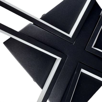 Luminária de teto LED dimmerizável LED/115W/230V 3000-6500K preta + controlo remoto