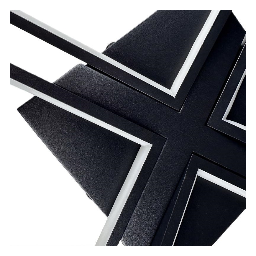 Luminária de teto LED dimmerizável LED/115W/230V 3000-6500K preta + controlo remoto