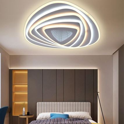 Luminária de teto LED dimmerizável LED/130W/230V 3000-6500K + controlo remoto