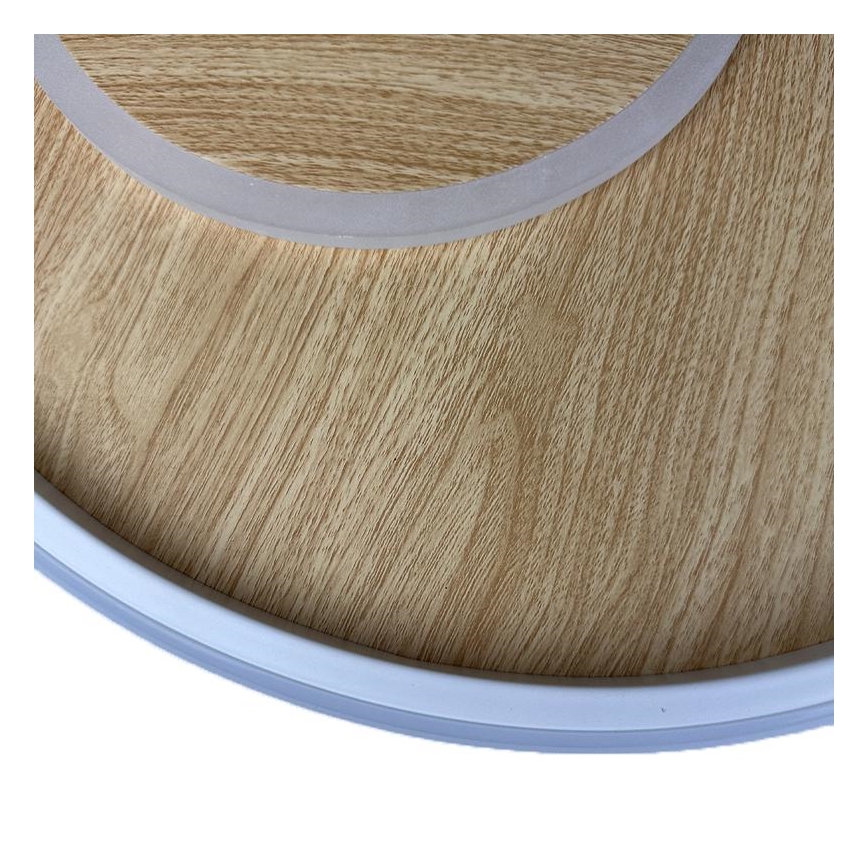 Luminária de teto LED dimmerizável LED/65W/230V 3000-6500K castanha + controlo remoto