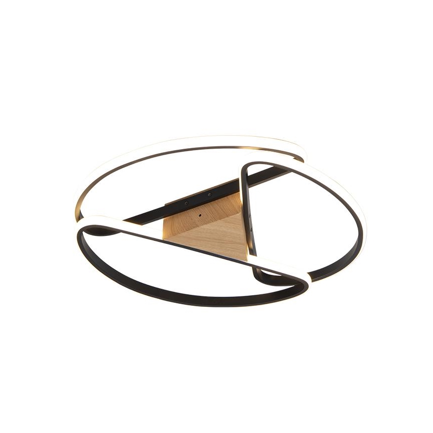 Luminária de teto LED dimmerizável LED/75W/230V 3000-6500K marrom/preto + controlo remoto