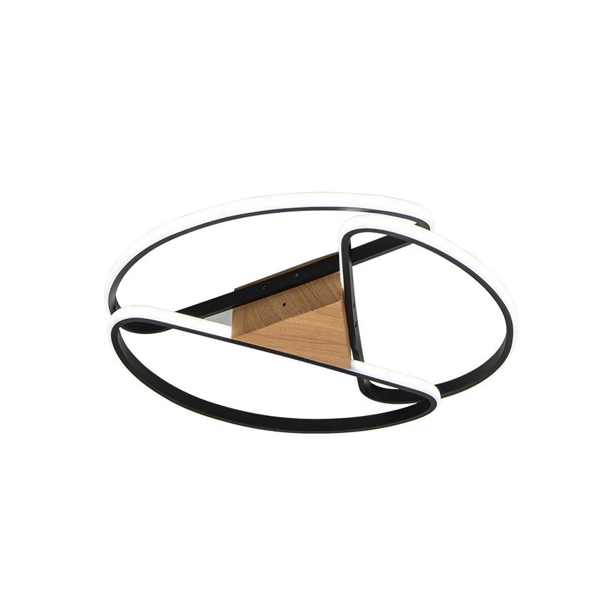 Luminária de teto LED dimmerizável LED/75W/230V 3000-6500K marrom/preto + controlo remoto