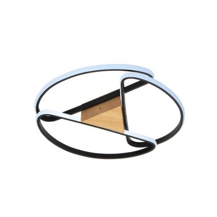 Luminária de teto LED dimmerizável LED/75W/230V 3000-6500K marrom/preto + controlo remoto