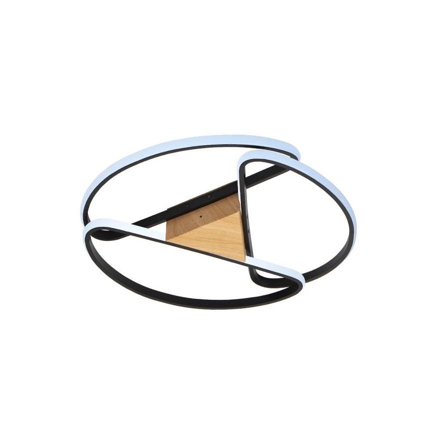 Luminária de teto LED dimmerizável LED/75W/230V 3000-6500K marrom/preto + controlo remoto