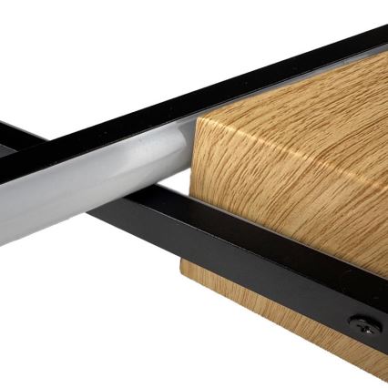 Luminária de teto LED dimmerizável LED/75W/230V 3000-6500K marrom/preto + controlo remoto