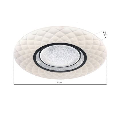 Luminária de teto LED dimmerizável TOKYO LED/48W/230V + controlo remoto