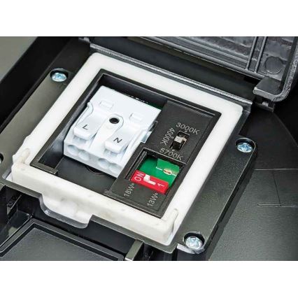 Luminária de teto LED dimmerizável para banheiro VARIO LUMO LED/13/18W/230V 3000/4000/5700K diâmetro 36 cm IP44 preta