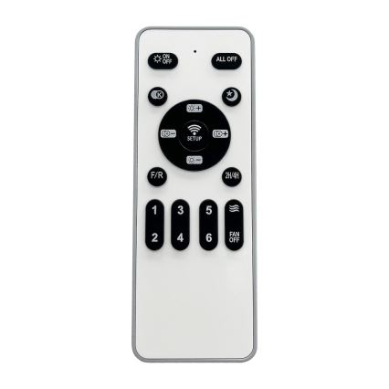 Luminária de teto LED dimmerizável com ventilador ZEPHYR LED/48W/230V 3000-6000K dourada + controlo remoto