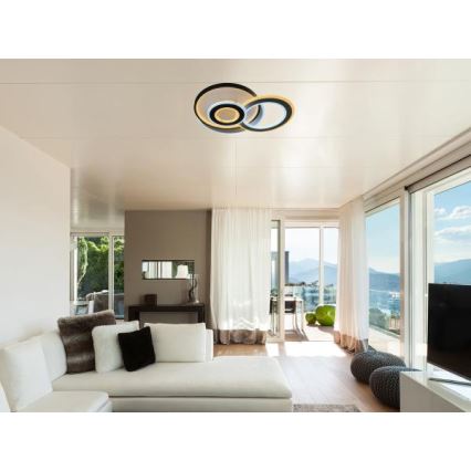 Luminária de teto LED dimmerizável 95W/230V 3000-6500K + comando remoto