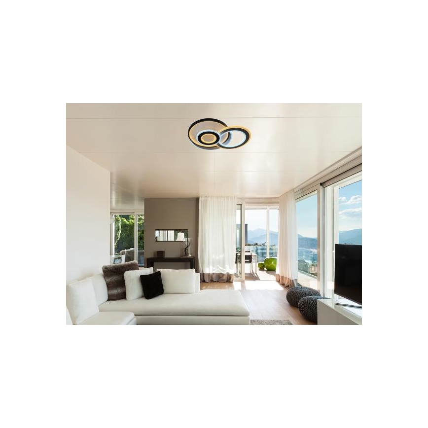 Luminária de teto LED dimmerizável 95W/230V 3000-6500K + comando remoto