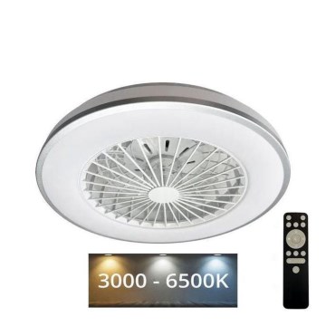 Luminária de teto LED dimmerizável com ventilador OPAL LED/48W/230V 3000-6500K + controlo remoto