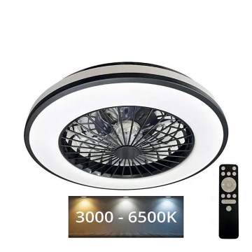 Luminária de teto LED dimmerizável com ventilador OPAL LED/48W/230V 3000-6500K + controlo remoto