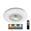 Luminária de teto LED dimmerizável com ventilador OPAL LED/72W/230V 3000-6500K + controlo remoto