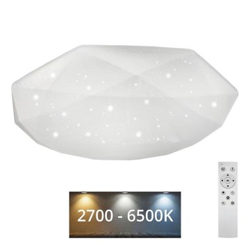Luminária de teto LED dimmerizável INDUS LED/60W/230V 2700-6500K diâmetro 58 cm + controlo remoto