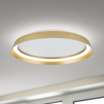 Luminária de teto LED dimmerizável MANTA LED/38W/230V 2700/3000/4000K diâmetro 45 cm dourada