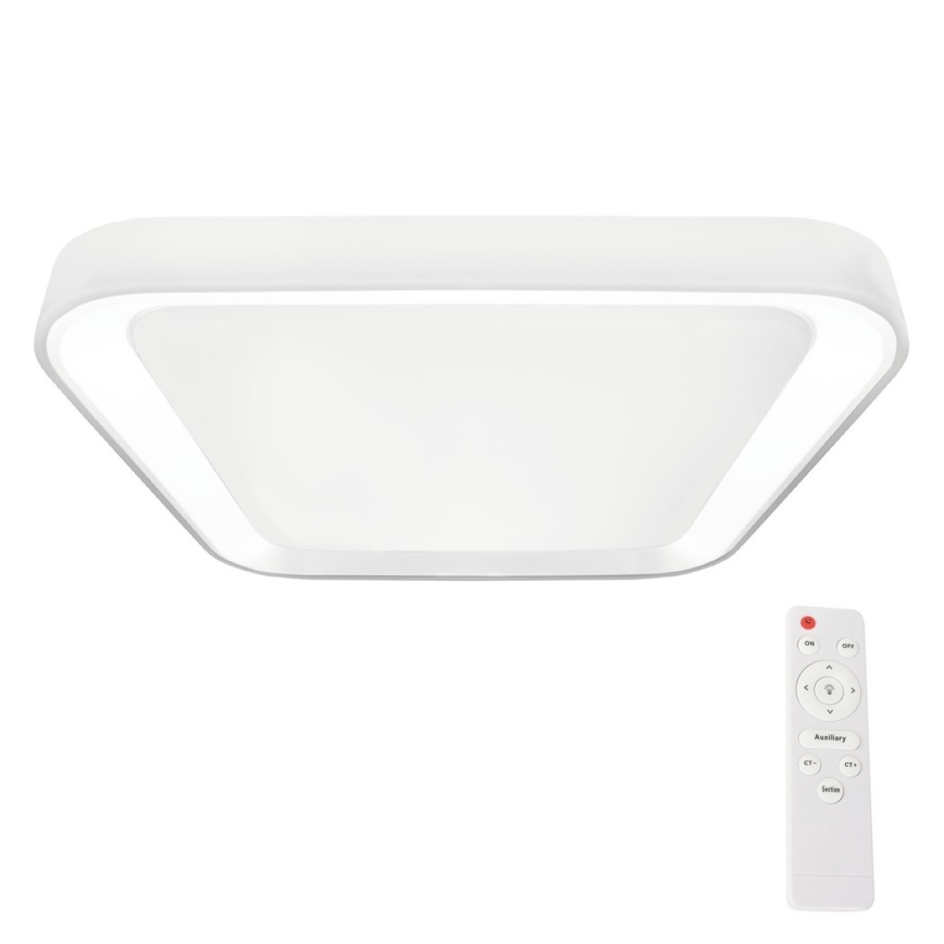 Luminária de teto LED dimmerizável QUADRO LED/66W/230V 3000-6000K branca + comando à distância