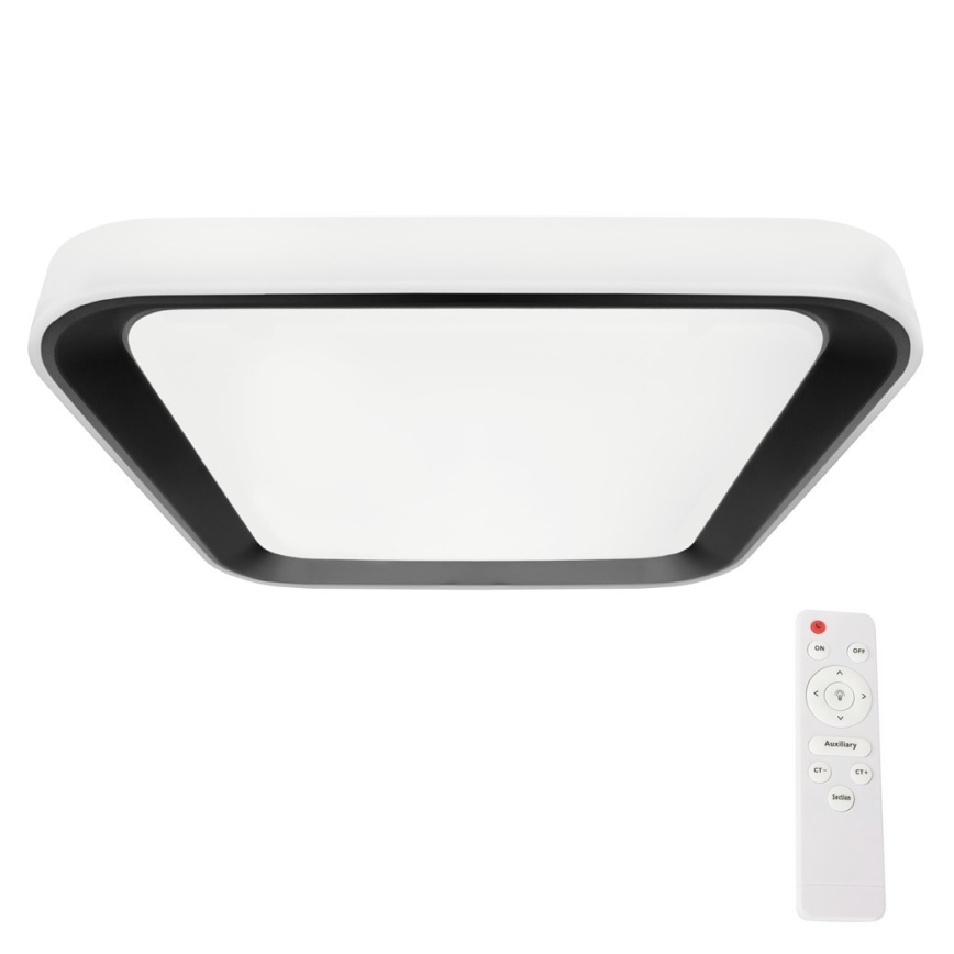 Luminária de teto LED dimmerizável QUADRO LED/66W/230V 3000-6000K branco/preto + comando à distância