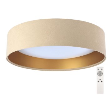 Luminária de teto LED dimmerizável SMART GALAXY LED/24W/230V diâmetro 44 cm bege/dourado 3000-6500K + controlo remoto