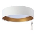 Luminária de teto LED dimmerizável SMART GALAXY LED/24W/230V diâmetro 44 cm branco/dourado 3000-6500K + controlo remoto