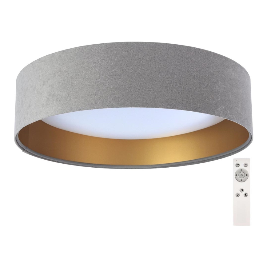 Luminária de teto LED dimmerizável SMART GALAXY LED/24W/230V diâmetro 44 cm cinza/dourado 3000-6500K + controlo remoto