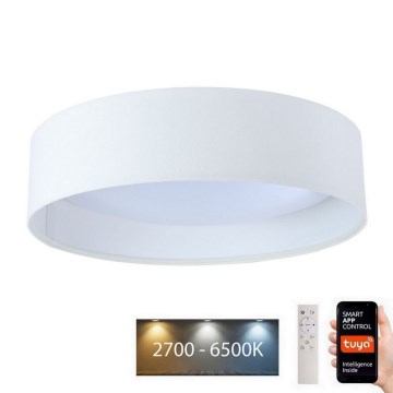 Luminária de teto LED dimmerizável SMART GALAXY LED/24W/230V diâmetro 45 cm 2700-6500K Wi-Fi Tuya branca + controlo remoto