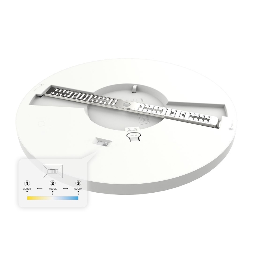 Luminária de teto LED EVORA LED/18W/230V 3000/4000/6000K, Ø 22,5 cm, branca