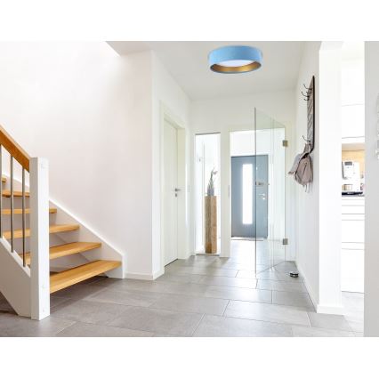 Luminária de Teto LED GALAXY 1xLED/24W/230V diâmetro 44 cm azul/dourado