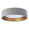 Luminária de teto LED GALAXY LED/24W/230V Ø 44 cm cinzento/dourado
