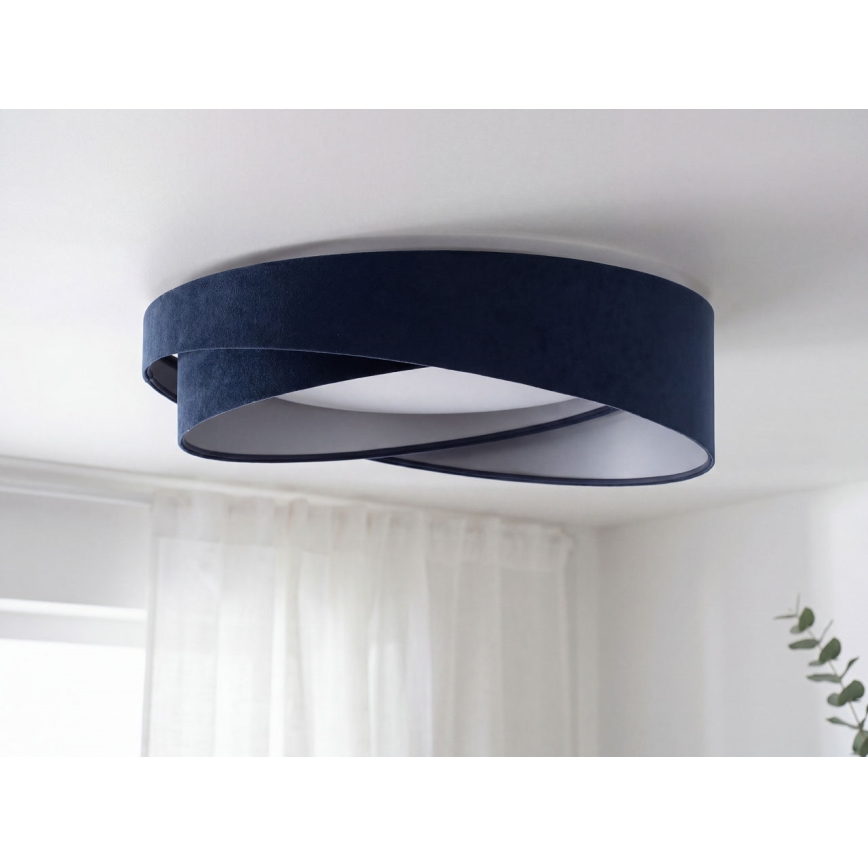 Luminária de teto LED GALAXY MODERN LED/24W/230V Ø 55 cm azul/prateado