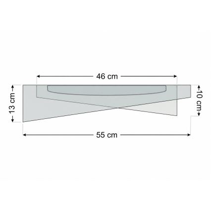 Luminária de teto LED GALAXY MODERN LED/24W/230V Ø 55 cm azul/prateado
