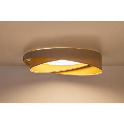 Luminária de teto LED GALAXY MODERN LED/24W/230V Ø 55 cm bege/dourada