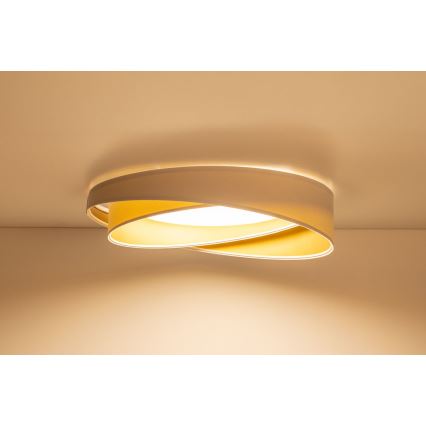 Luminária de teto LED GALAXY MODERN LED/24W/230V Ø 55 cm branca/dourada