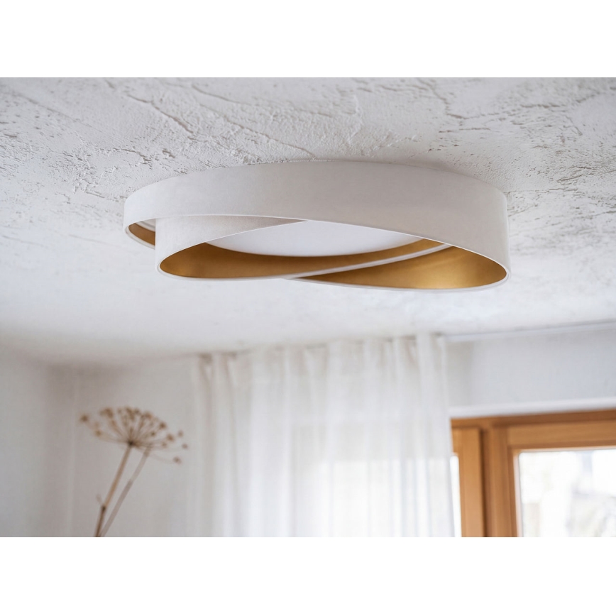 Luminária de teto LED GALAXY MODERN LED/24W/230V Ø 55 cm branca/dourada