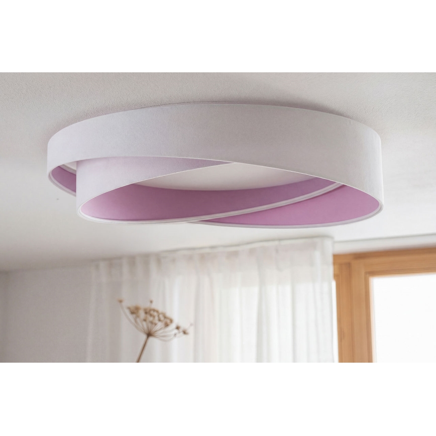 Luminária de teto LED GALAXY MODERN LED/24W/230V Ø 55 cm branca/roxa