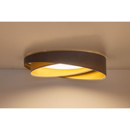 Luminária de teto LED GALAXY MODERN LED/24W/230V Ø 55 cm cinzenta/bege/dourada