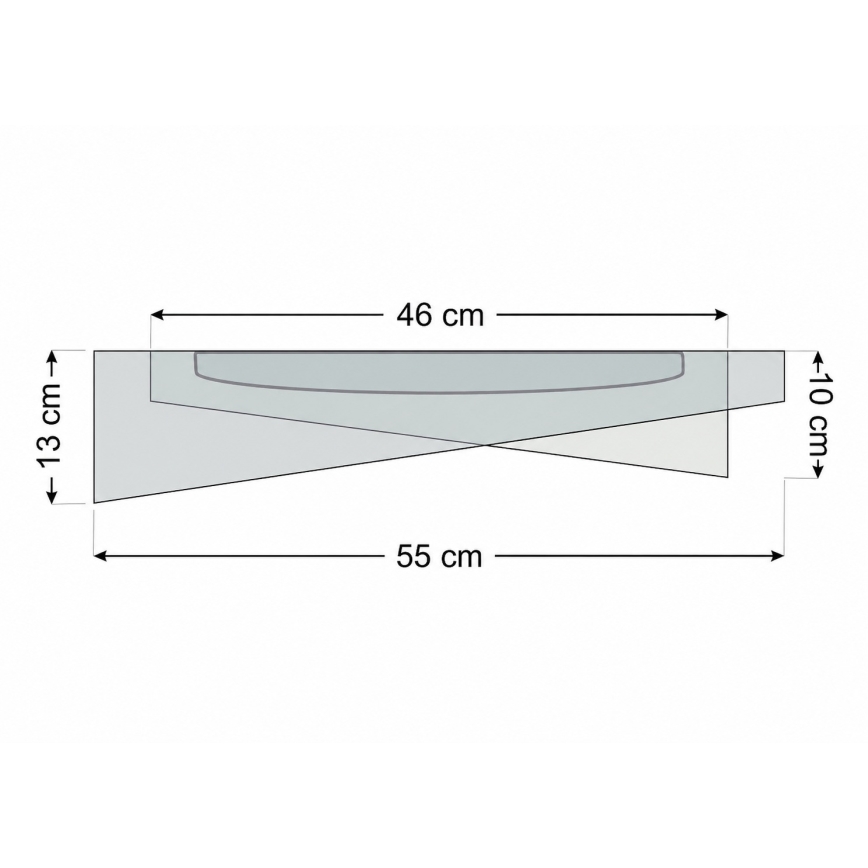 Luminária de teto LED GALAXY MODERN LED/24W/230V Ø 55 cm cinzenta/bege/dourada