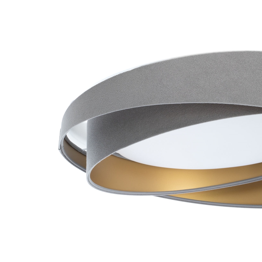 Luminária de teto LED GALAXY MODERN LED/24W/230V Ø 55 cm cinzento/dourado