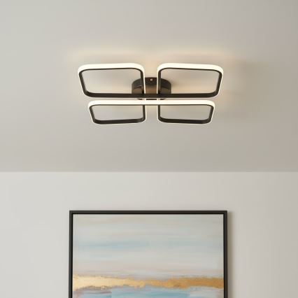 Luminária de Teto LED HIDALGO LED/40W/230V preta