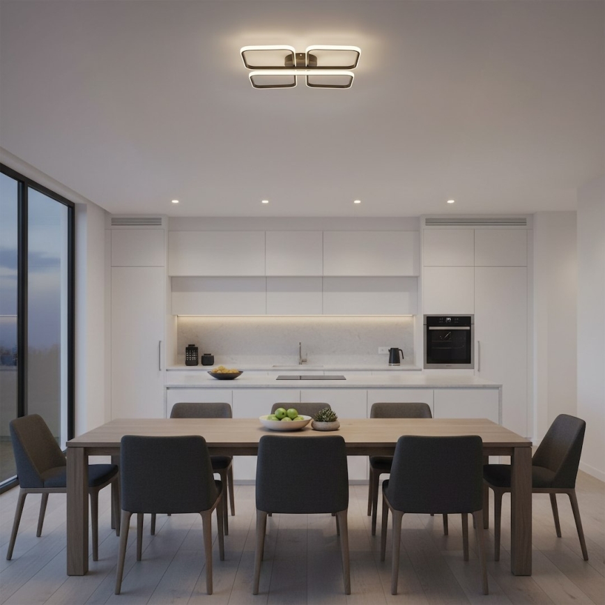 Luminária de Teto LED HIDALGO LED/40W/230V preta