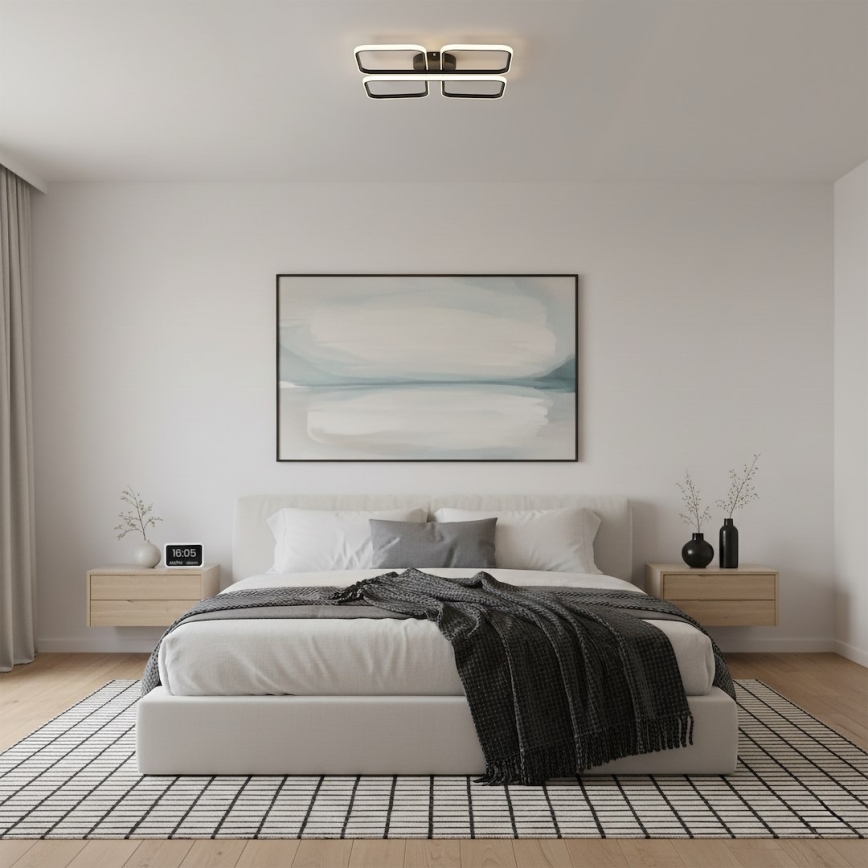Luminária de Teto LED HIDALGO LED/40W/230V preta