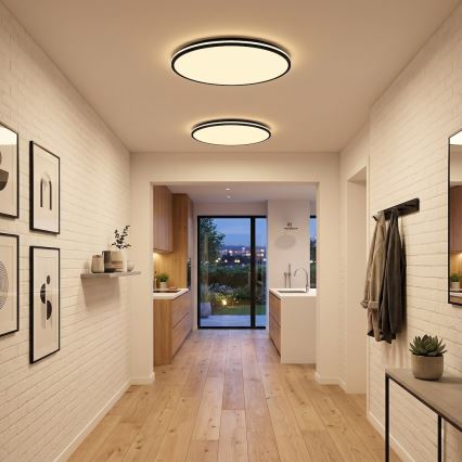Luminária de tecto HUGO LED/21/32/42W/230V 3000/4000/6500K Ø 45 cm IP54 preta
