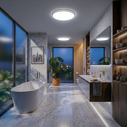Luminária de teto LED HUGO LED/21/32/42W/230V 3000/4000/6500K Ø 45 cm IP54 branca
