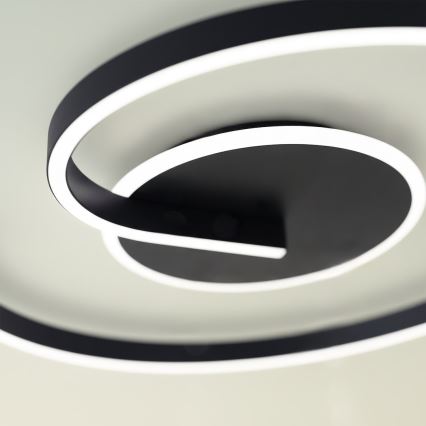 Luminária de teto LED LORENZO LED/22W/230V Ø 50 cm preta
