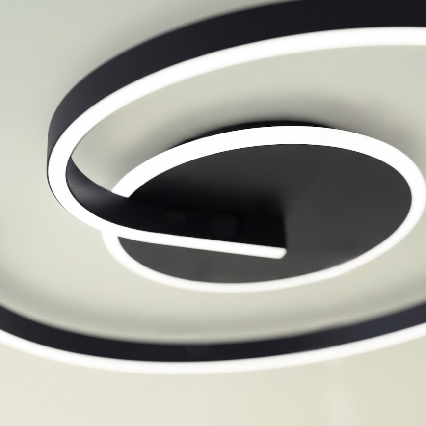 Luminária de teto LED LORENZO LED/22W/230V Ø 50 cm preta