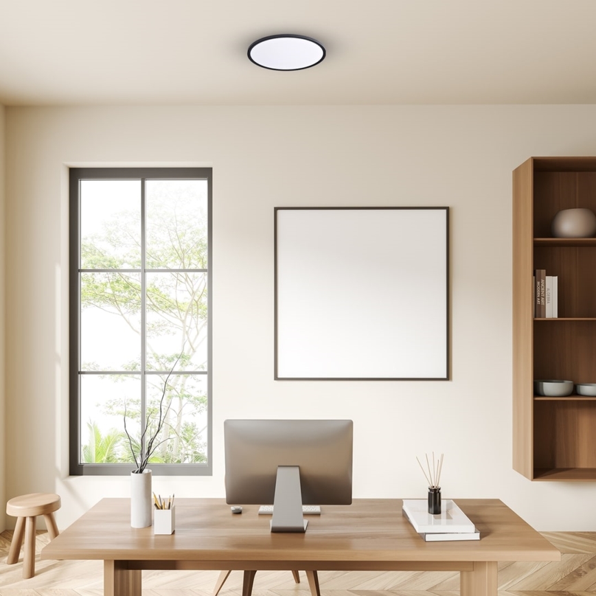 Luminária de Teto LED MAQ LED/32W/230V 3000/4000/6500K IP40 preta