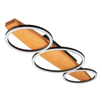 Luminária de teto LED MELISA LED/28W/230V 26,5x70 cm pinho