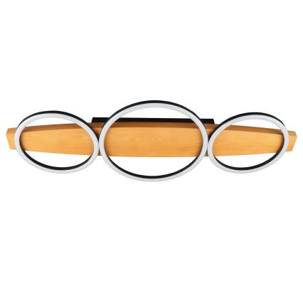 Luminária de teto LED MELISA LED/28W/230V 26,5x70 cm pinho