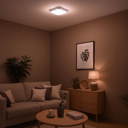 Luminária de teto LED NEMO LED/11W/230V 26x26 cm cromado polido