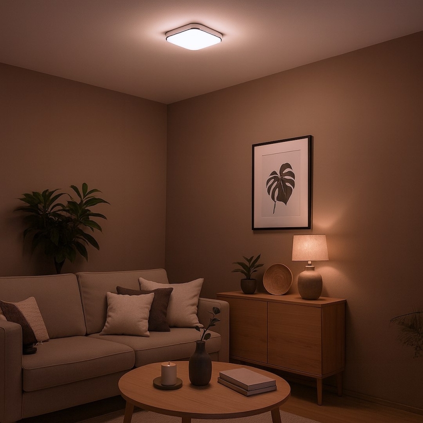 Luminária de teto LED NEMO LED/11W/230V 26x26 cm cromado polido