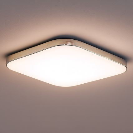 Luminária de teto LED NEMO LED/36W/230V 50x50 cm cromado brilhante